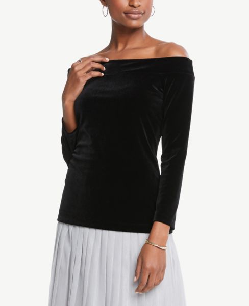 velvet off the shoulder