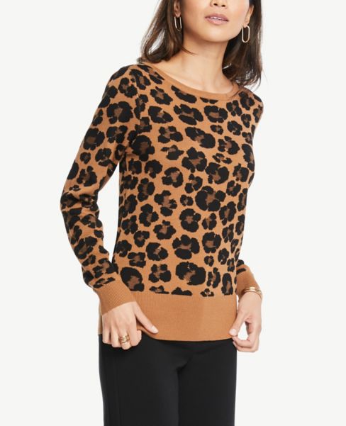 leopard print sweater