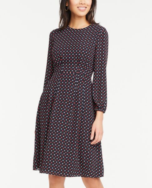 full sleeve flare dress