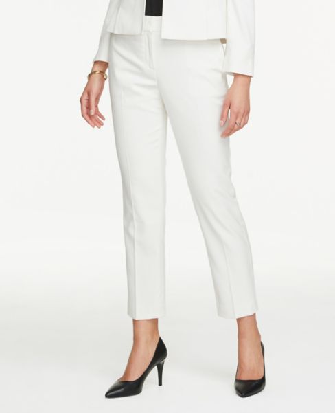 ankle white pants