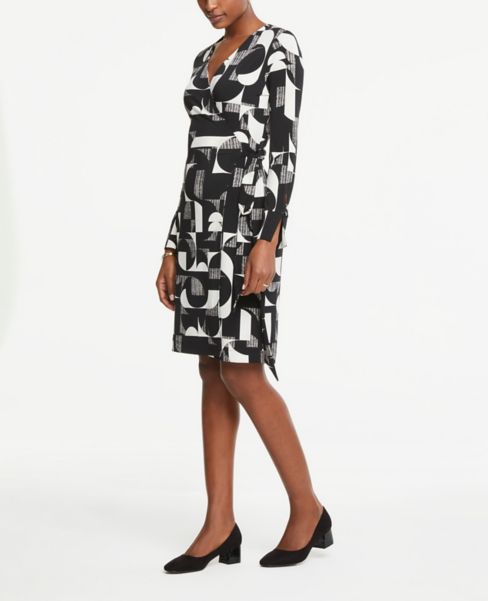 ann taylor green wrap dress