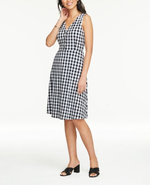 petite gingham dress