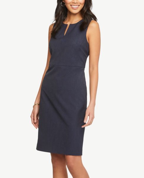 navy sheath dress petite