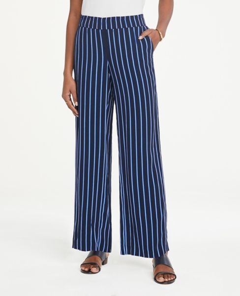 striped pull on pants