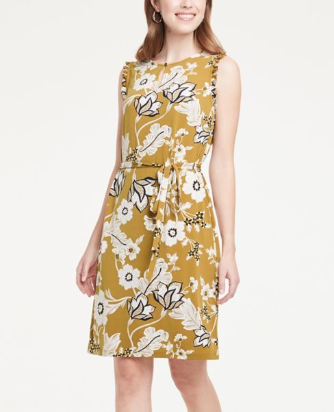 yellow dress ann taylor