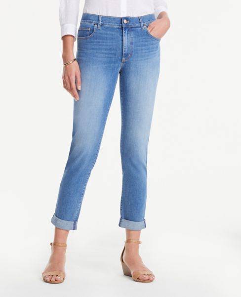 light wash girlfriend jeans