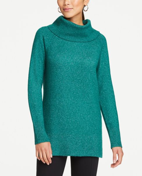 cowl neck tunic sweater