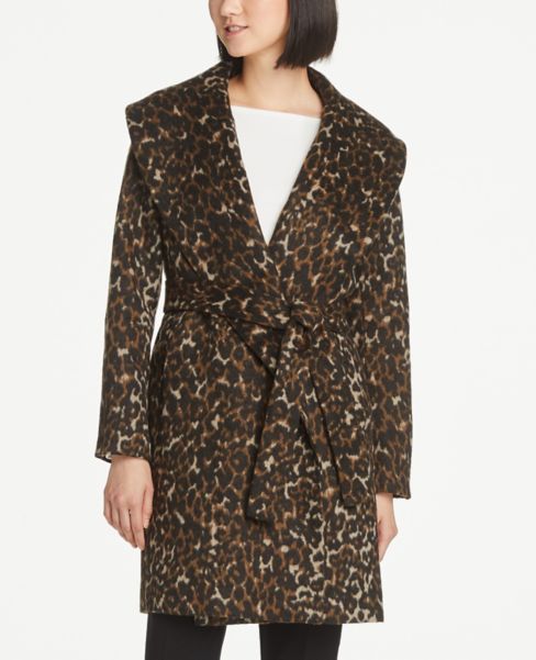 ann taylor petite wrap coat