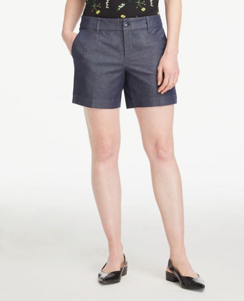 ann taylor denim shorts