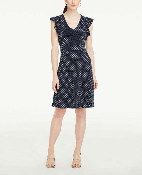 polka dot ruffle dress