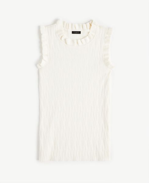Image of Ann Taylor Factory Ruffle Sweater Shell Top