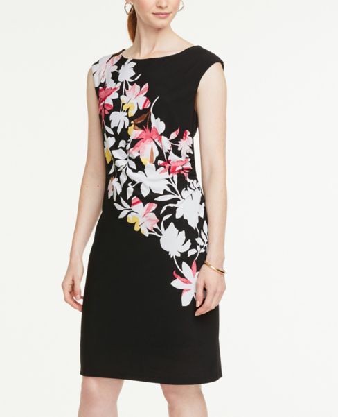 floral sheath dress