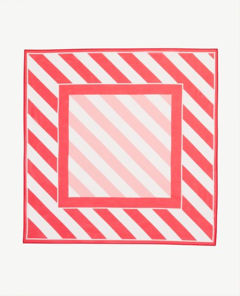 Image of Ann Taylor Factory Striped Mini Square Scarf