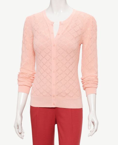 Image of Ann Taylor Factory Pointelle Cardigan