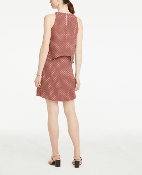 polka dot overlay dress