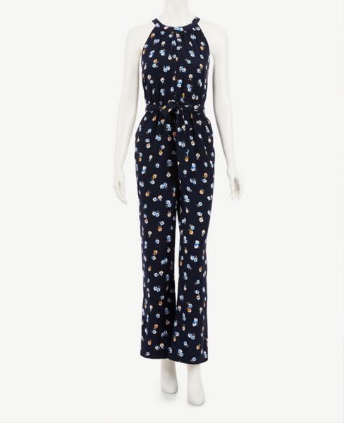 ann taylor white jumpsuit