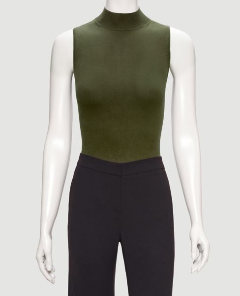 Image of Ann Taylor Factory Mock Neck Sweater Shell Top