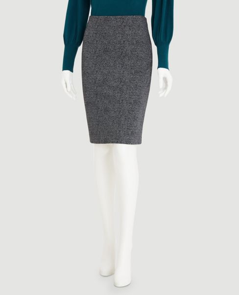 Image of Ann Taylor Factory Herringbone Pull On Pencil Skirt