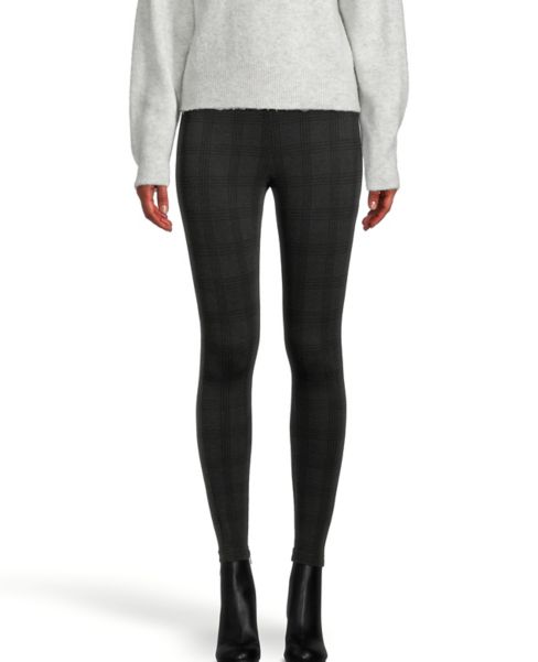 Image of Ann Taylor Factory Windowpane Seamed Ponte Leggings