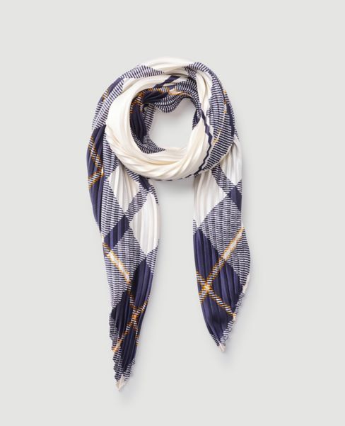 Image of Ann Taylor Factory Plaid Square Scarf