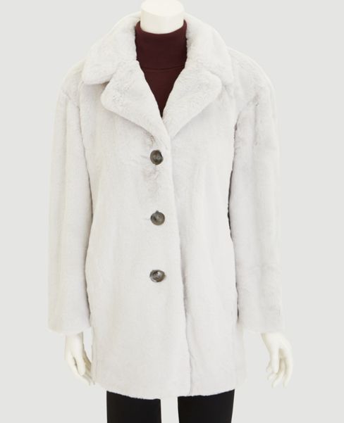 Image of Ann Taylor Factory Faux Fur Coat