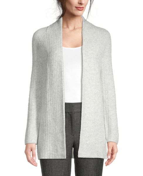 Image of Ann Taylor Factory Cozy Ribbed Open Cardigan