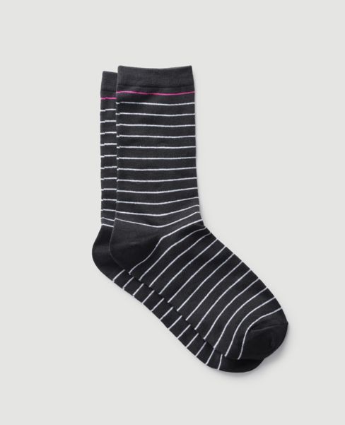 Image of Ann Taylor Factory Striped Crew Socks