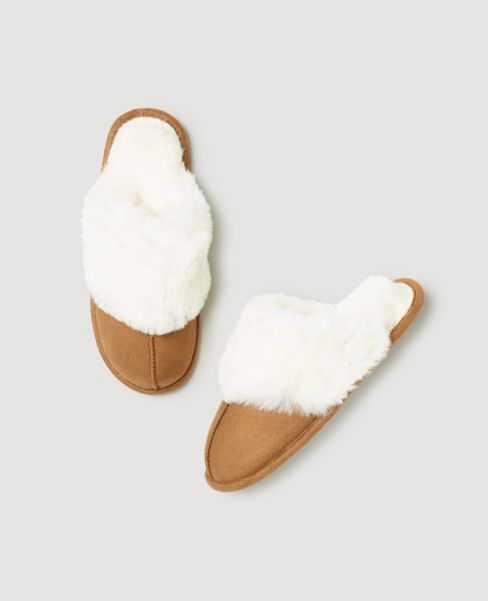 Faux Fur Lined Slippers