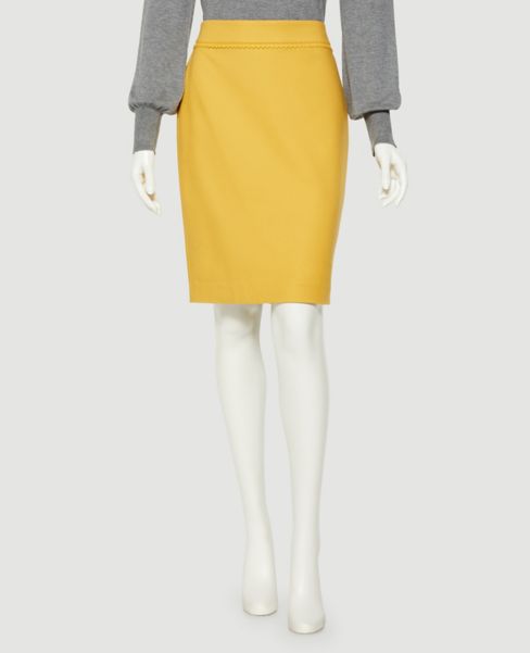 Image of Ann Taylor Factory Zip Zag Trim Pencil Skirt