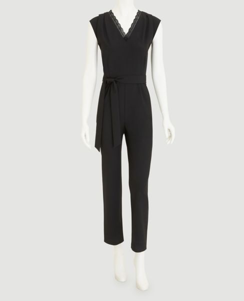 ann taylor white jumpsuit