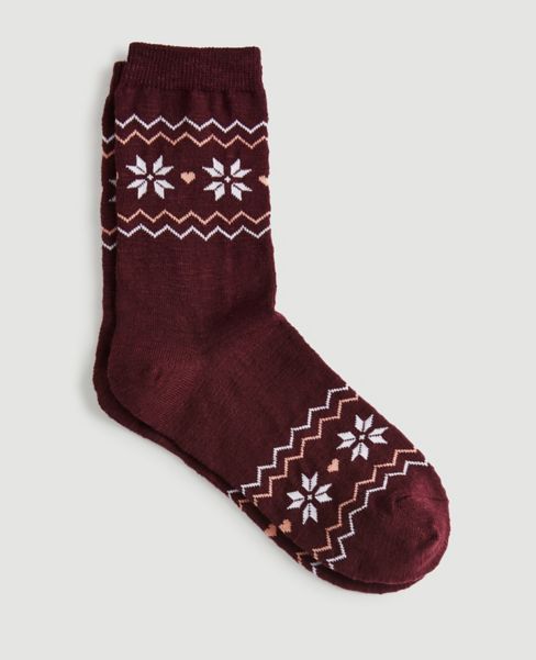 Image of Ann Taylor Factory Fairisle Crew Socks