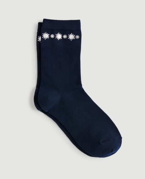 Image of Ann Taylor Factory Starburst Crew Socks