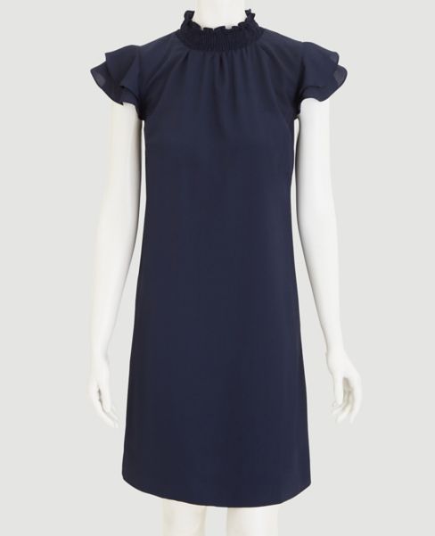 Image of Ann Taylor Factory Flutter Sleeve Shift Dress