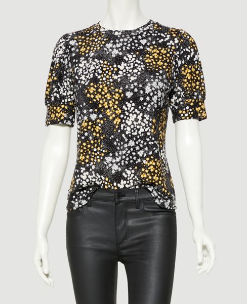 Image of Ann Taylor Factory Botanical Puff Sleeve Top