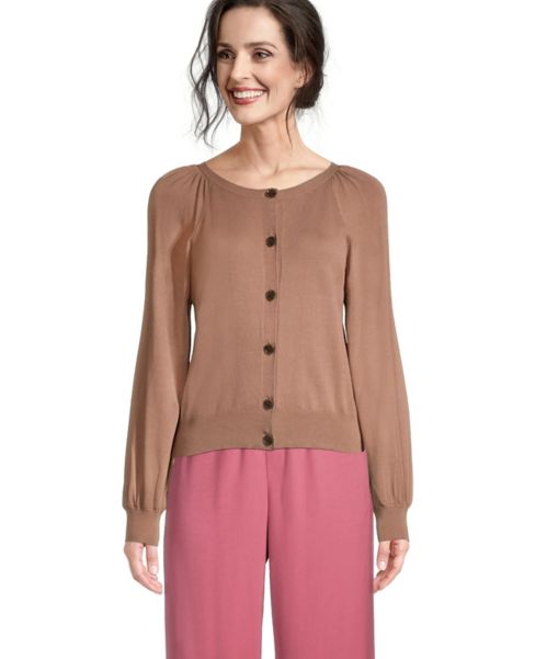 Image of Ann Taylor Factory Balloon Sleeve Cardigan