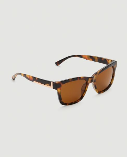 Image of Ann Taylor Factory Tortoiseshell Print Square Sunglasses