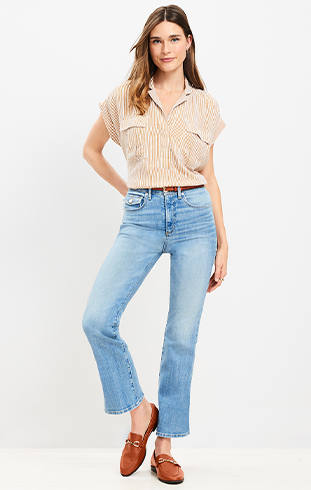 Ann taylor hot sale kick crop