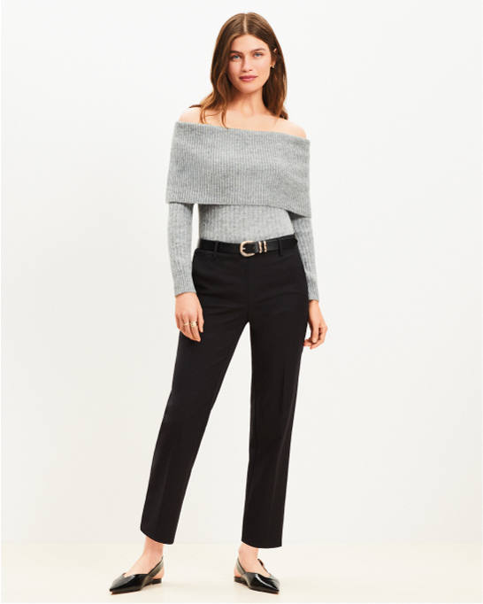 パンツ   Women Straight Pants K20K207641VI Grey Vintage Korean Style Grey Low Rise womens suits Pants for