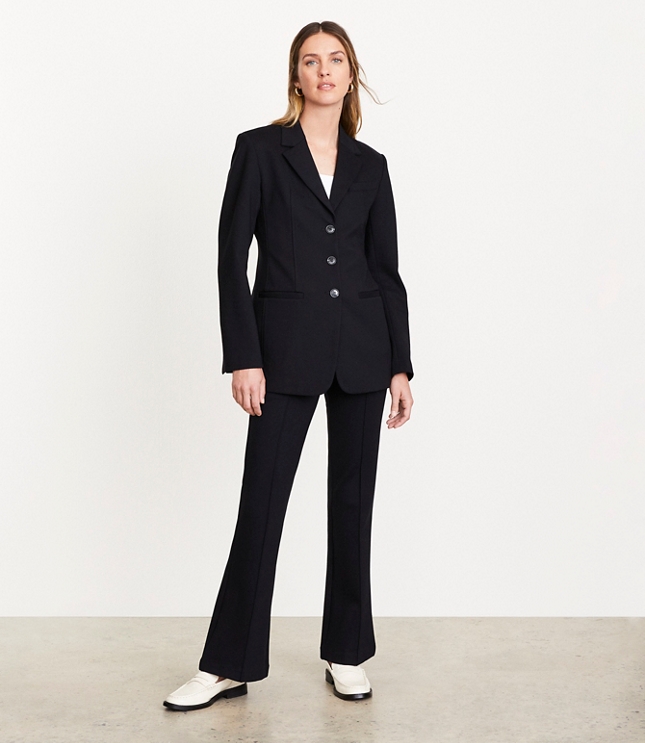 Loft Versa Ponte Deluxe Sculpted Blazer Size 0 Black Women s