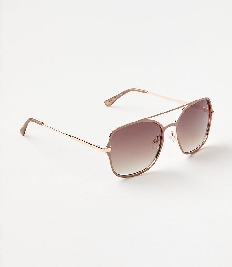 Matte Rectangle Sunglasses image number null