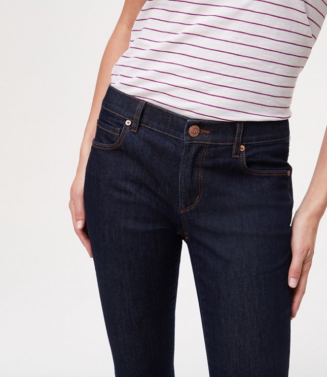 dark rinse skinny jeans