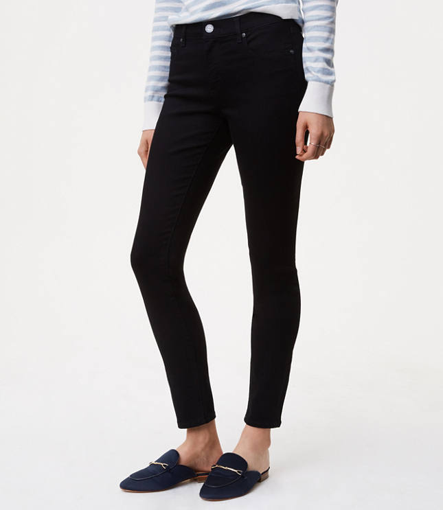 black curvy skinny jeans