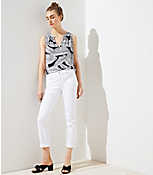 Skinny Crop Jeans in White carousel Product Image 1