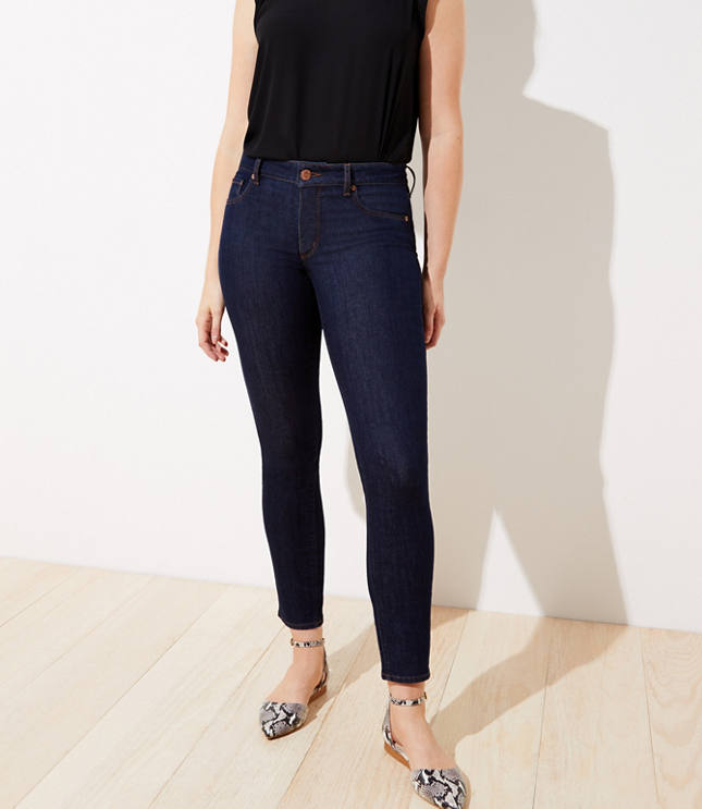 loft curvy skinny jeans