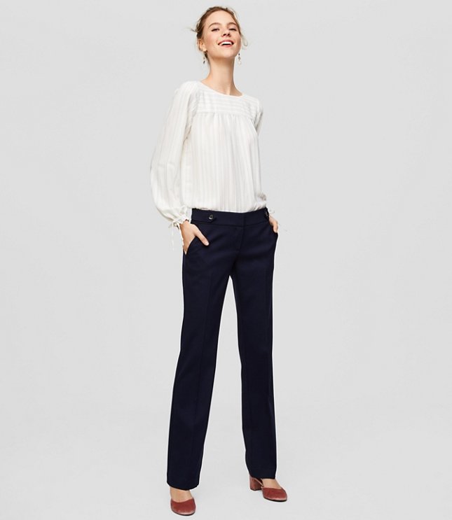 Trousers in Button Tab in Marisa Fit