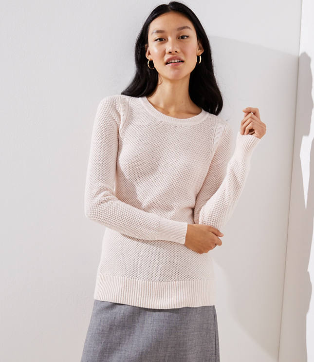 loft white sweater