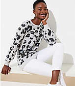 Leopard Jacquard Sweater carousel Product Image 1