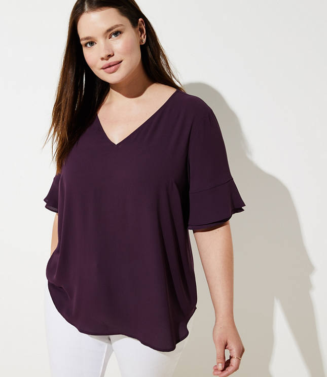 loft plus size blouses