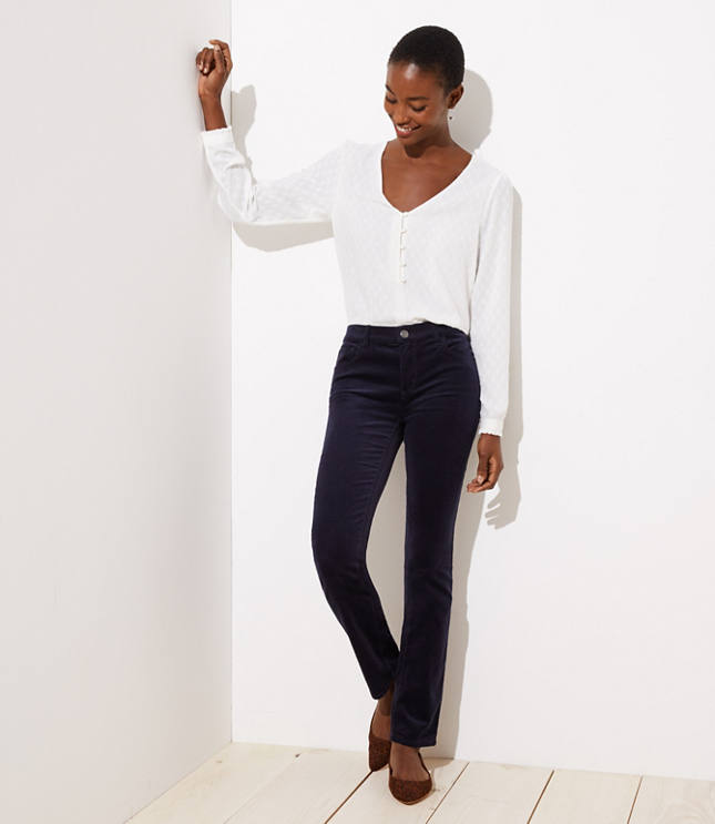 loft modern straight corduroy