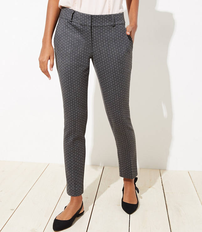 polka dot work pants